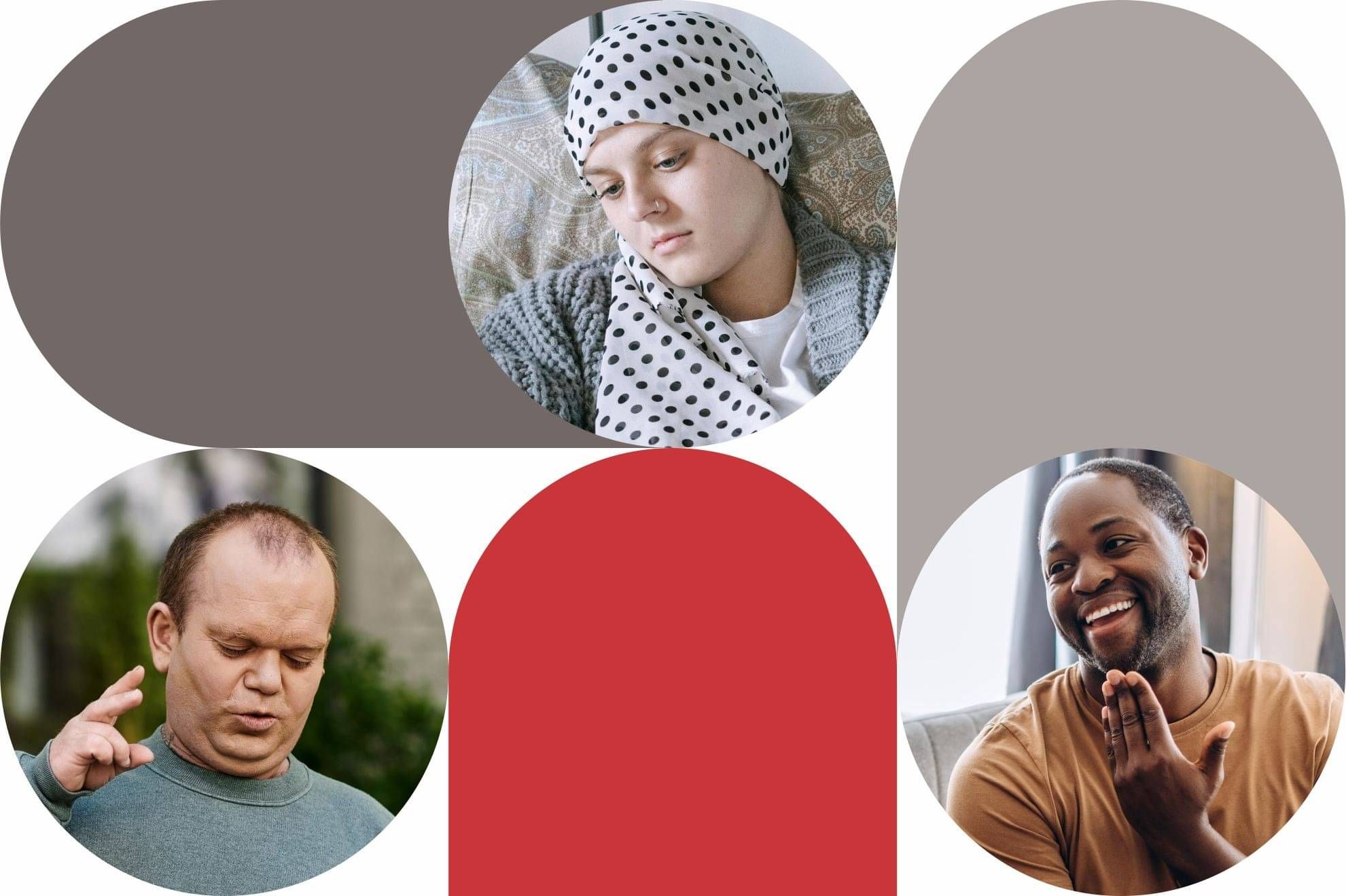 Aotearoa Disability Law logo of two interlinked korus. Below is a selection of faces of Deaf and disabled people of different ages and ethnicities.