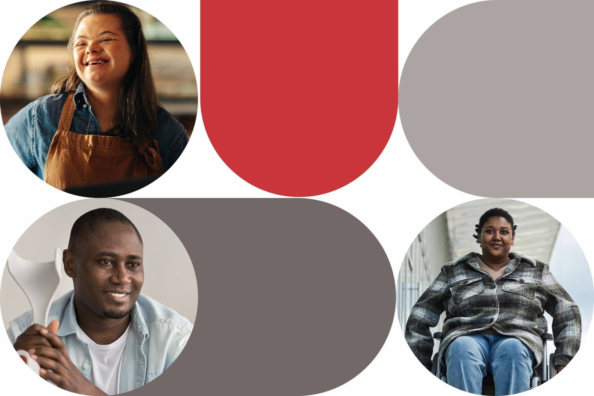 Aotearoa Disability Law logo of two interlinked korus. Below is a selection of faces of Deaf and disabled people of different ages and ethnicities.