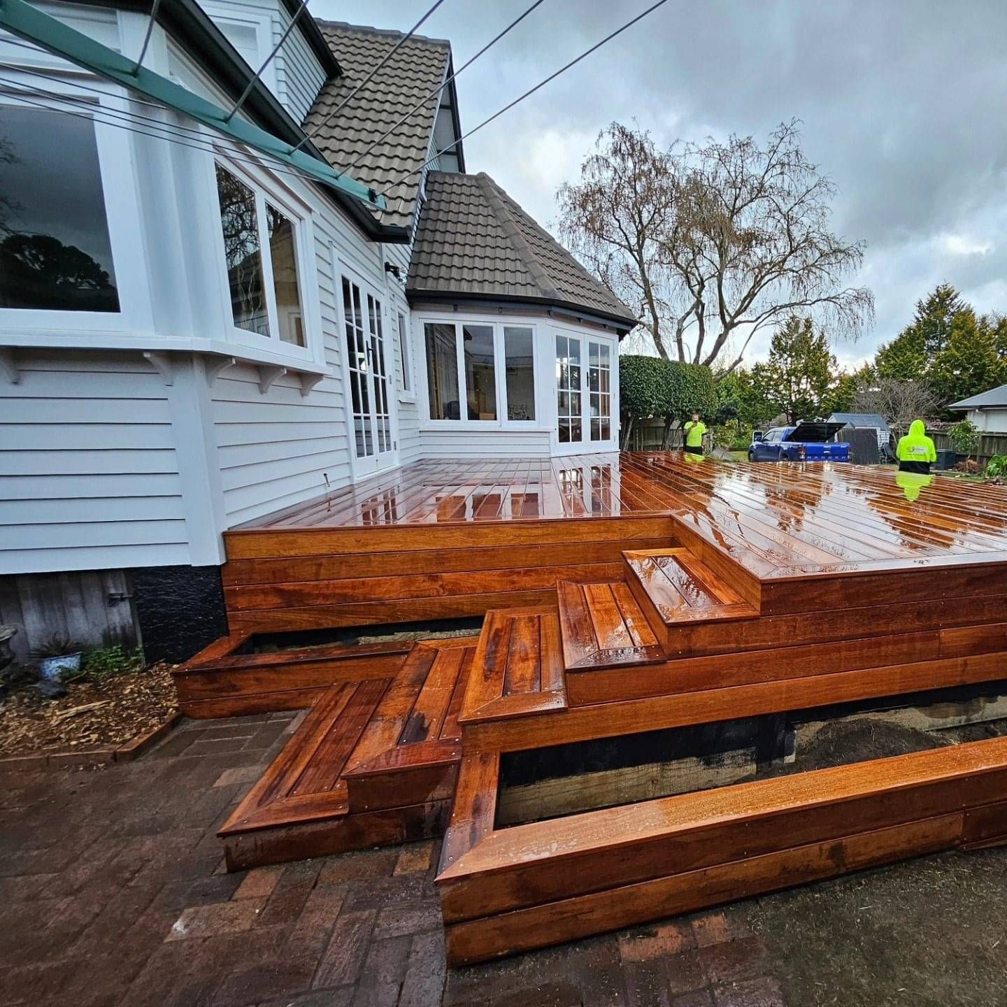 Timber deck built by Ultrascape in Rotorua for outdoor entertaining