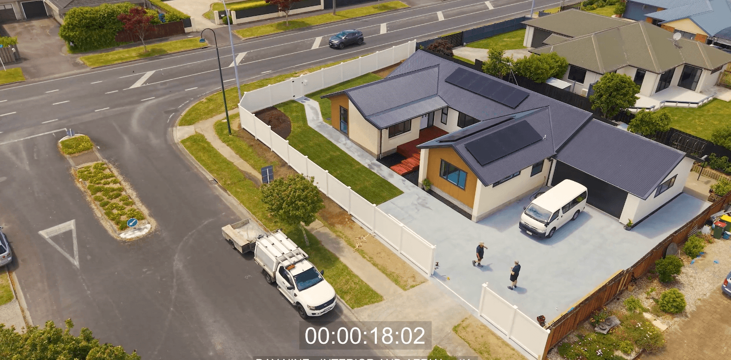 High Angle of a Waikato Build