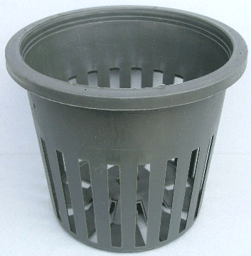 Round Slatted Basket Pot