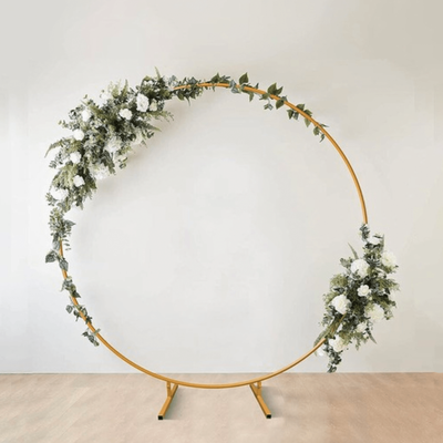 2m Gold Circle Arch