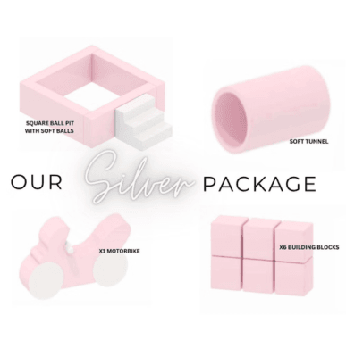 Silver Soft Play Package in Pink or Blue