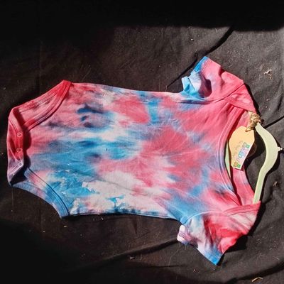Tie-Dyed onesie 2yo pink/blue