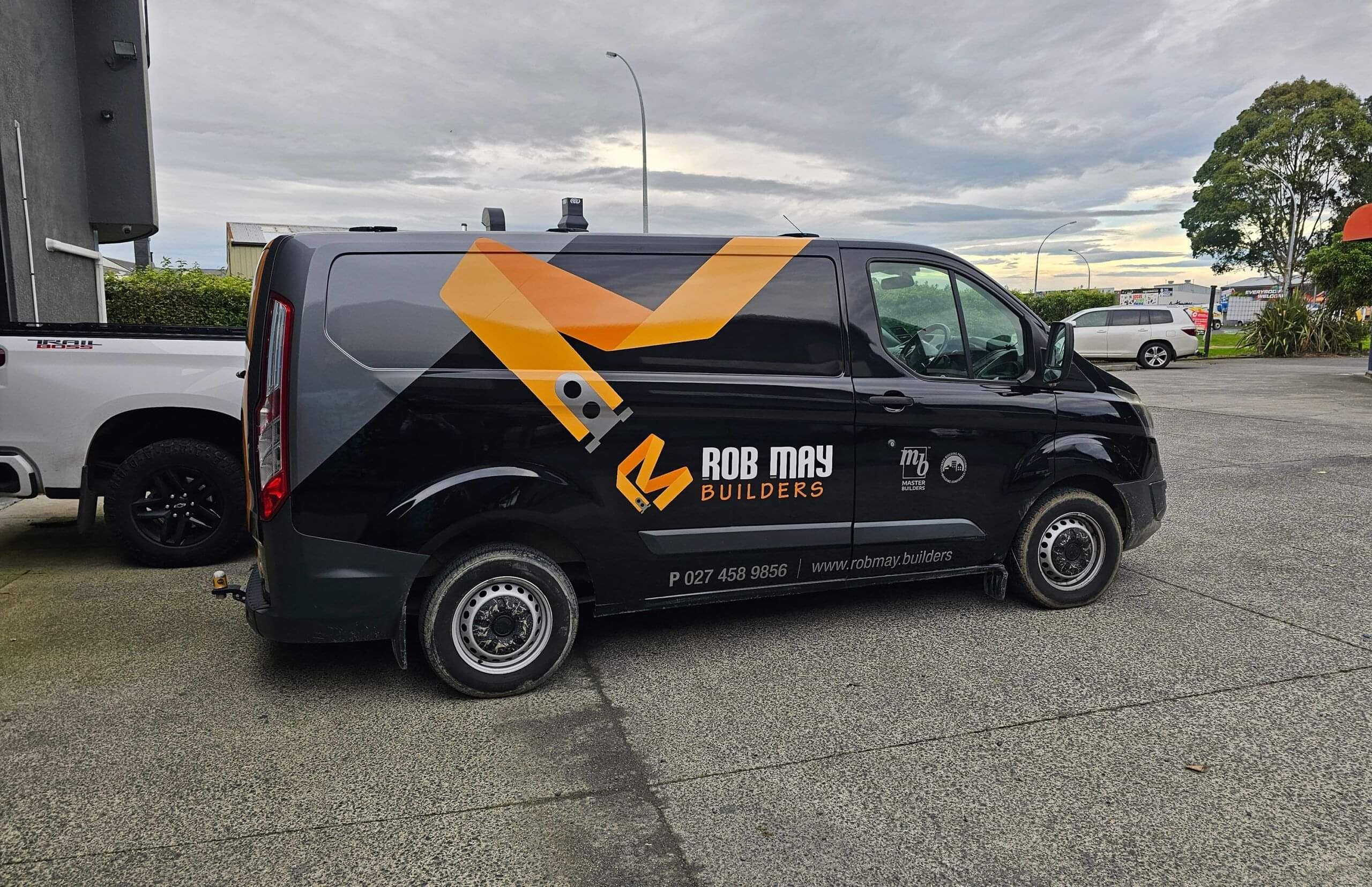 Vehicle graphics applied to commercial van in Waikato