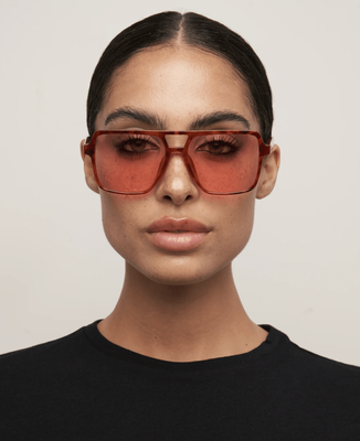 Otra Zoya Sunglasses - Orange Tort/Pink