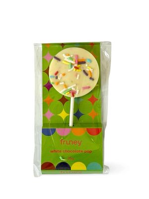 Fruney White Chocolate &amp; Popping Candy Pop