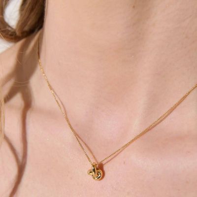Luster&amp;Sage Petit Knot Necklace
