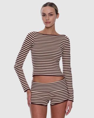 Thrills Walker Knit Long Sleeve Top