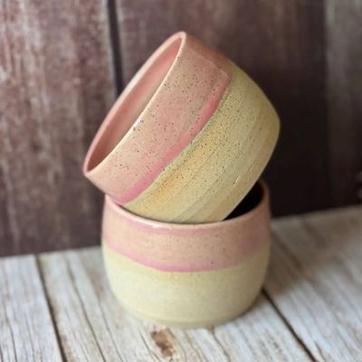 Mini Hug Mug - Pink Set of 2