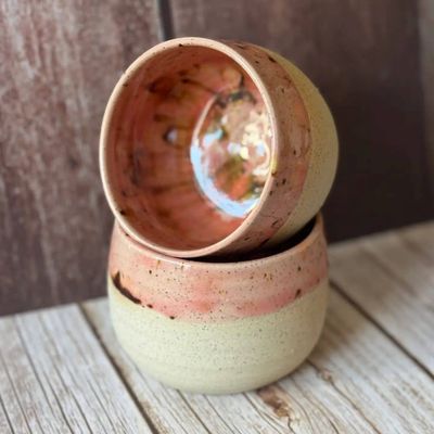 Mini Hug Mug - Pink&amp;Brown