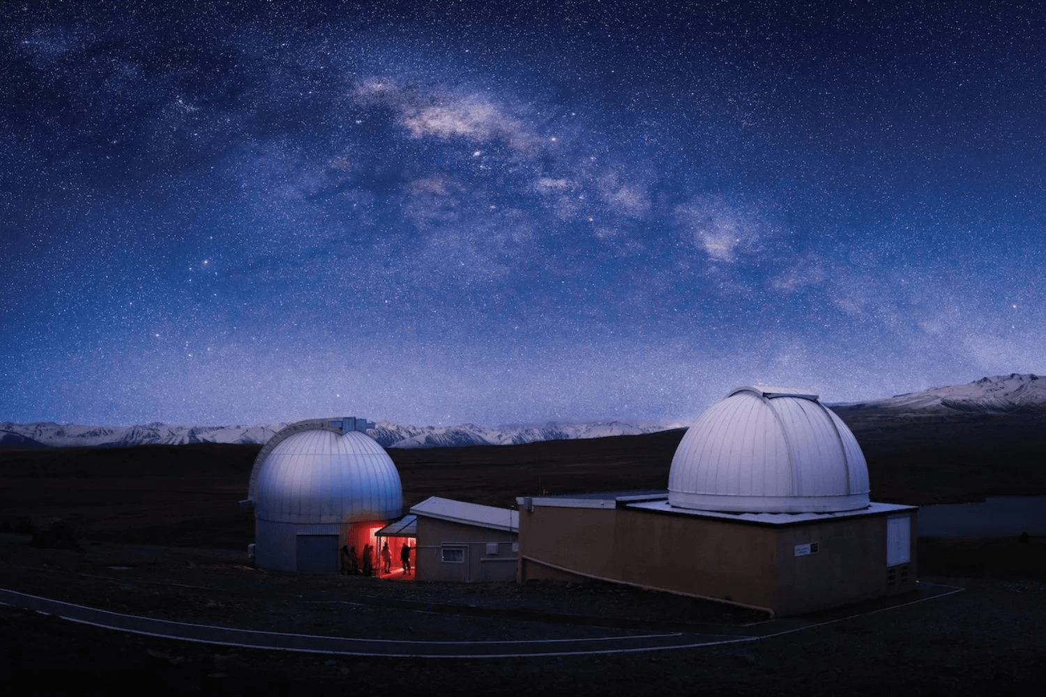Mount John Observatory under the Milky Way, Aoraki Mackenzie Dark Sky Reserve, Lake Tekapo