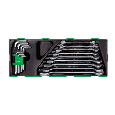 GTA1804 18pc Double Open End Wrench &amp; Hex Key Set