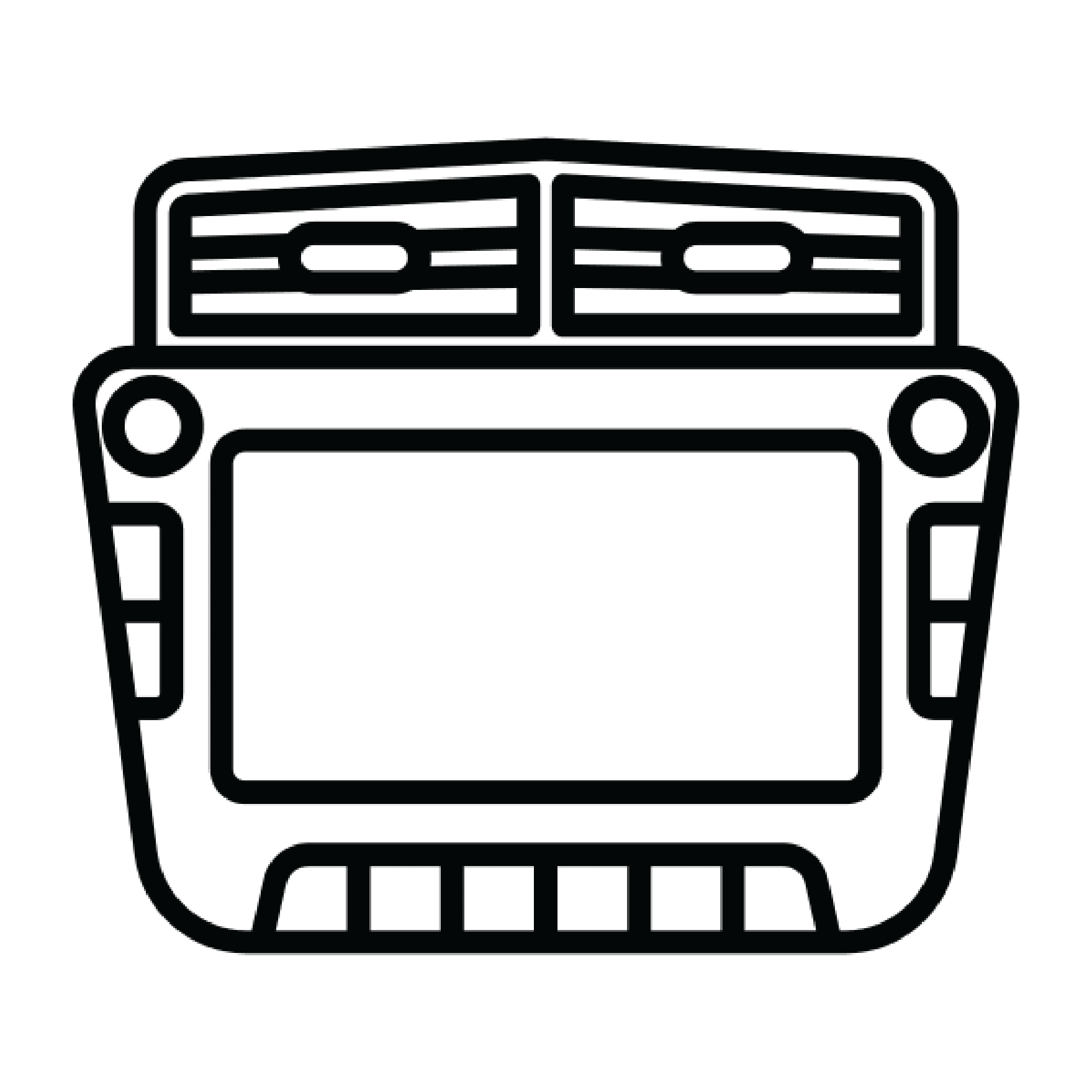 Audio / Navigation unit illustration icon