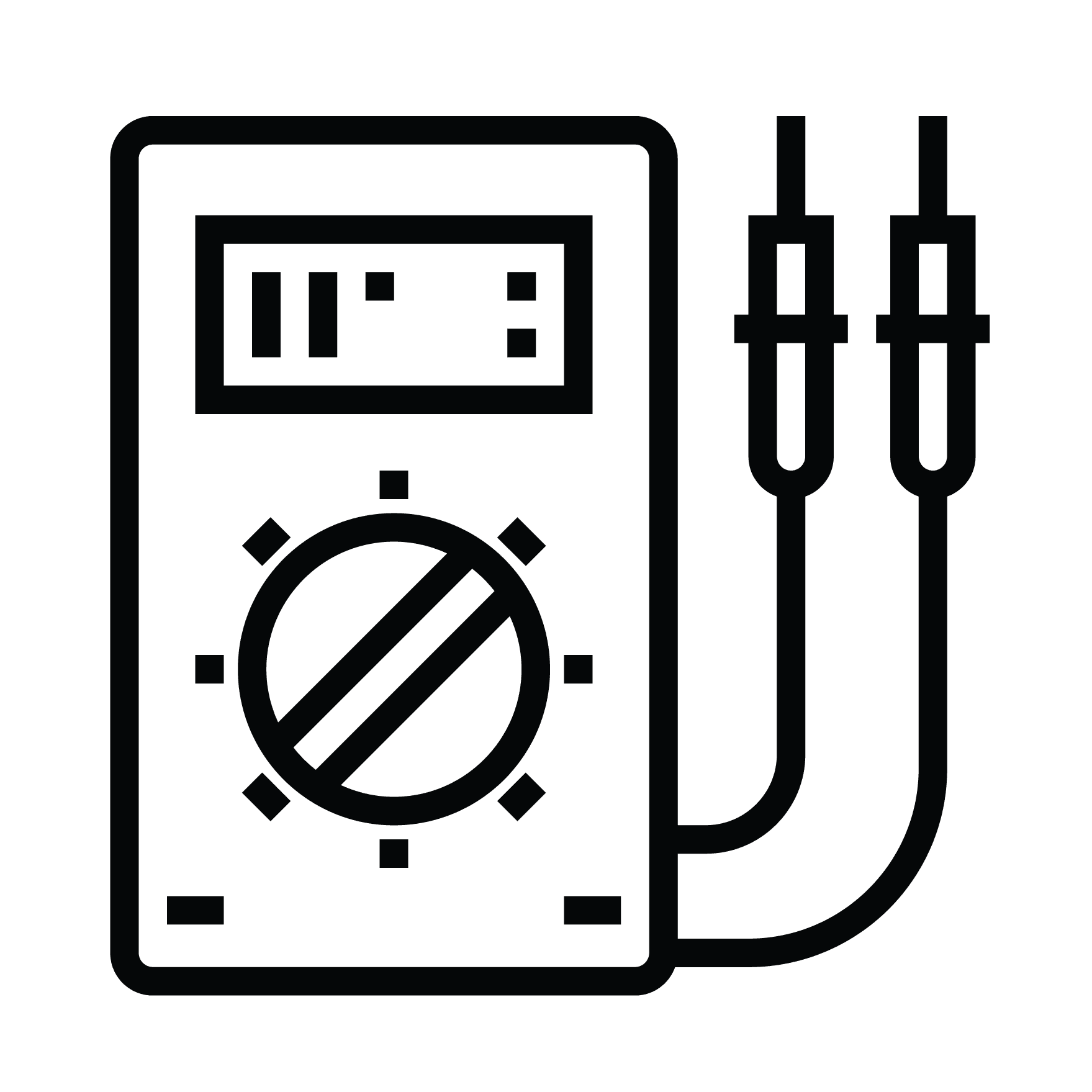 Diagnostics illustration icon