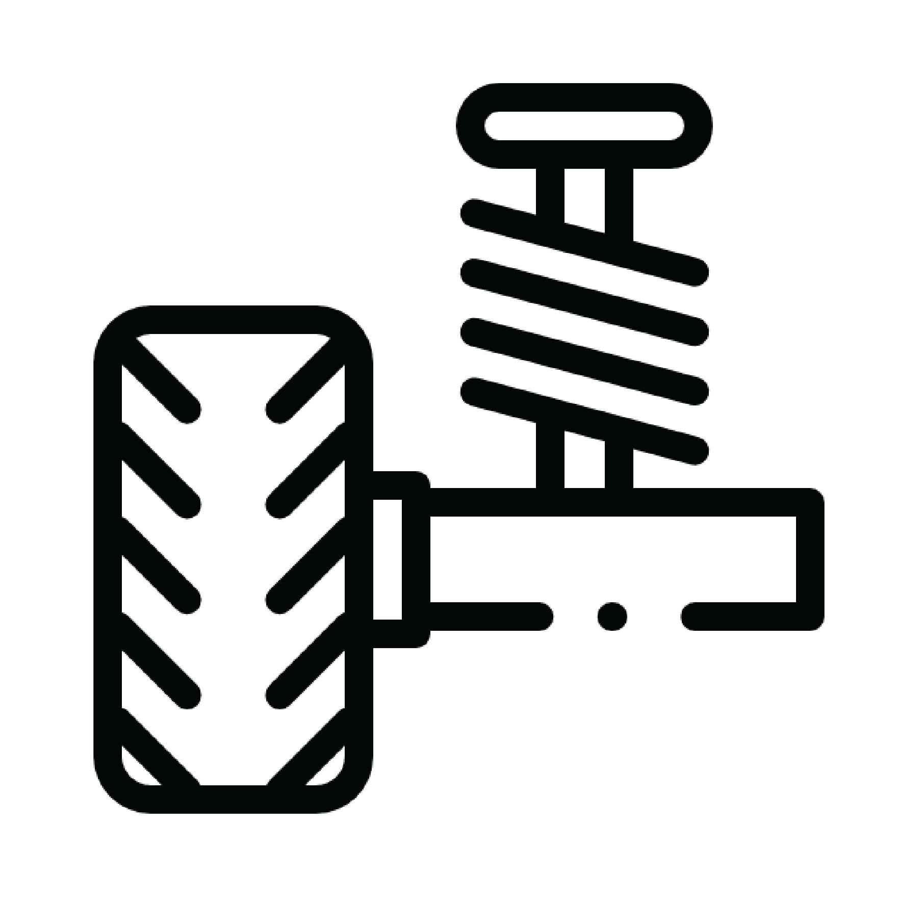 Suspension illustration icon