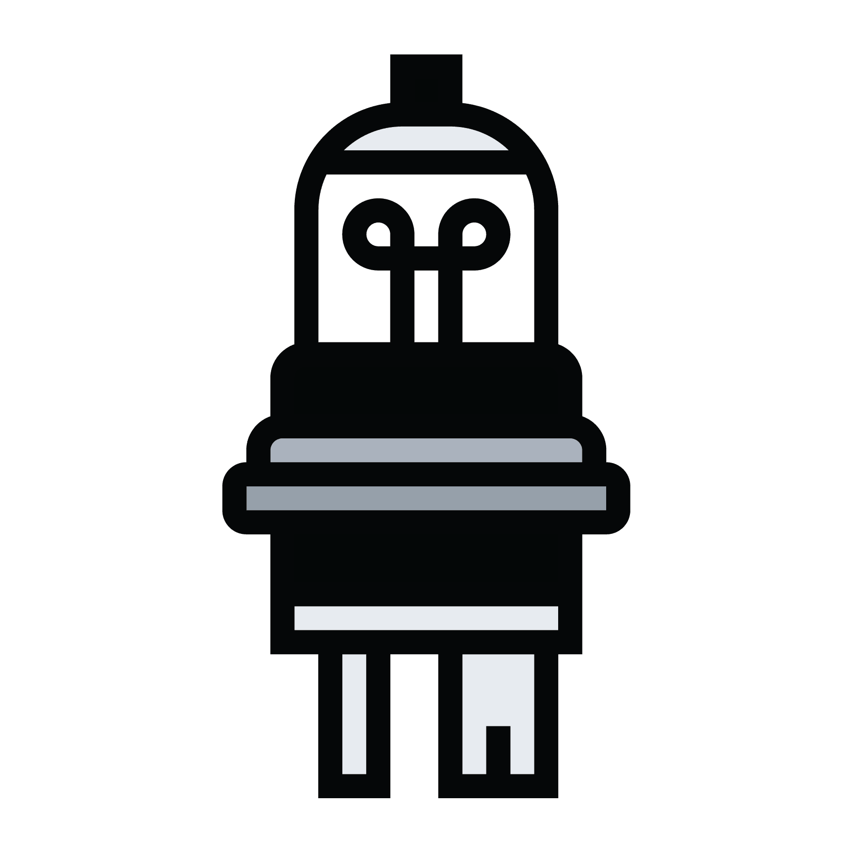 Lightbulb for aftermarket parts illustration icon