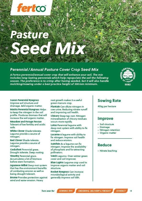 Thumbnail of Fertco's Pasture Seed Mix Product Sheet