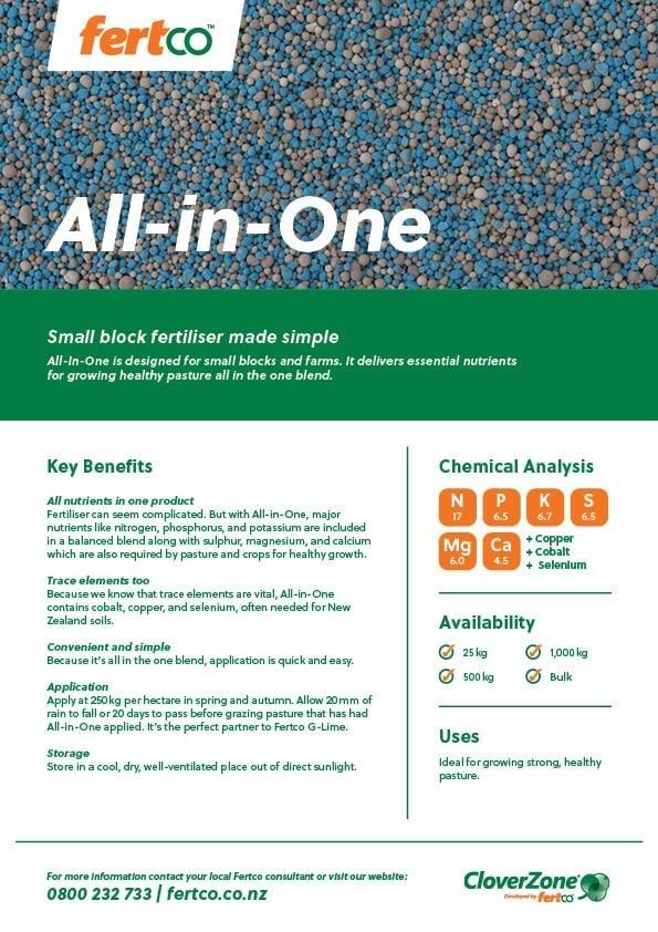 Thumbnail of Fertco's All-in-One Product Sheet