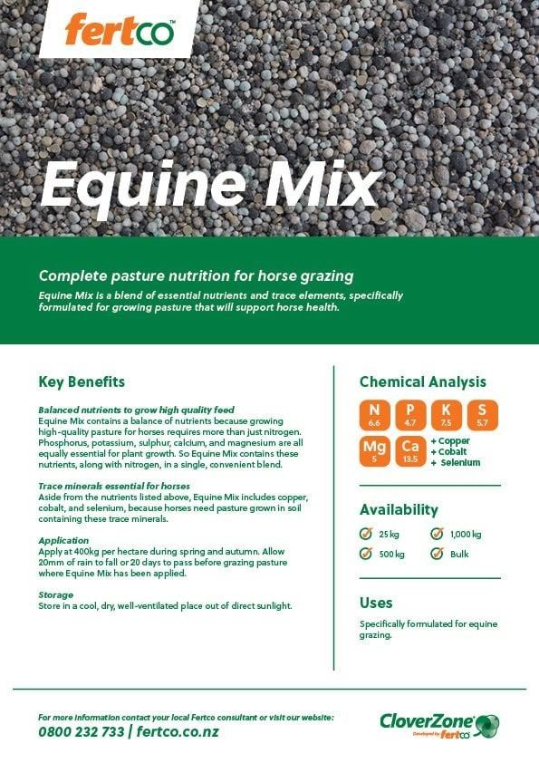Thumbnail of Fertco's Equine Mix Product Sheet