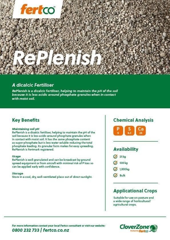 Thumbnail of Fertco's RePlenish Product Sheet