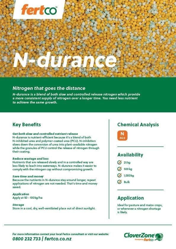 Thumbnail of Fertco's N-durance Product Sheet