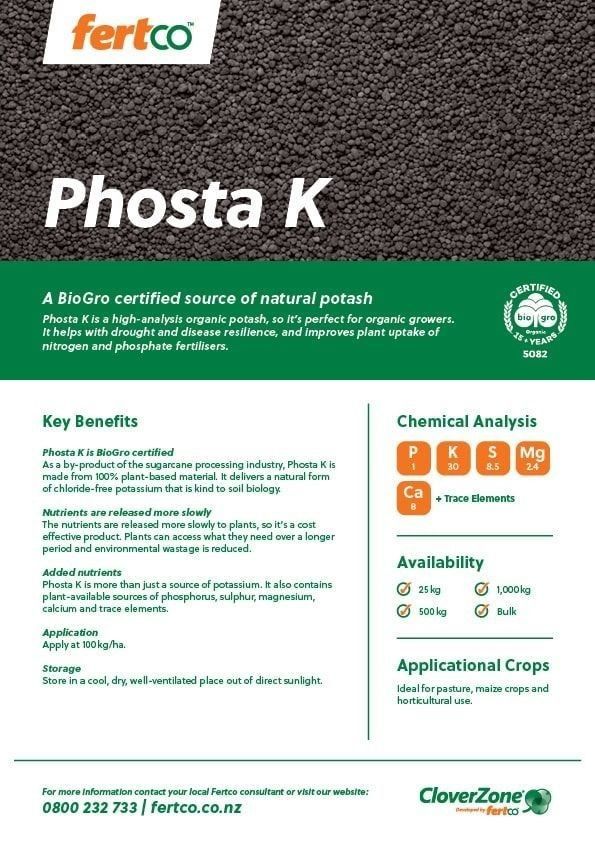 Thumbnail of Fertco's Phosta K Product Sheet