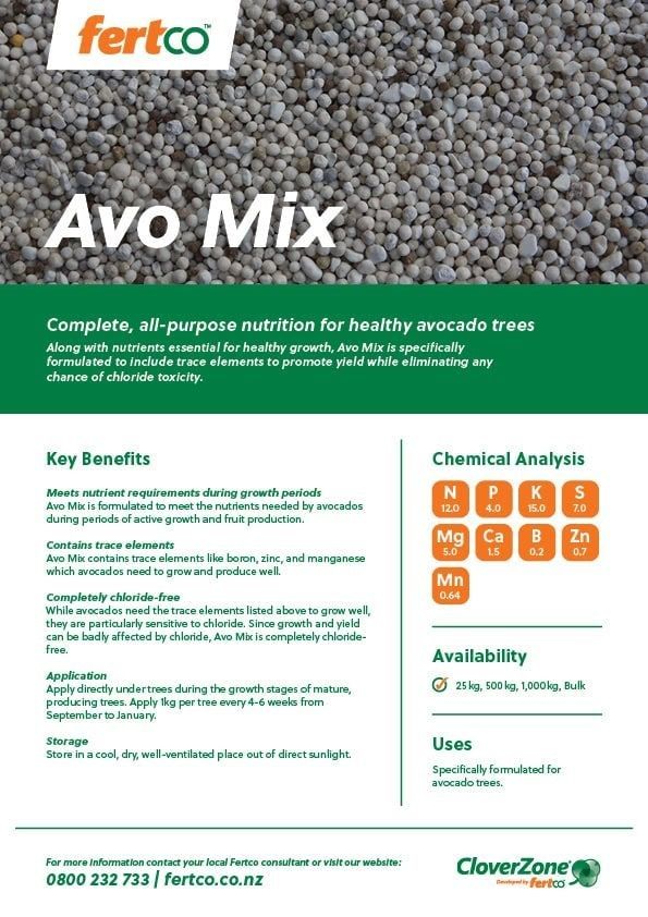 Thumbnail of Fertco's Avo Mix Product Sheet