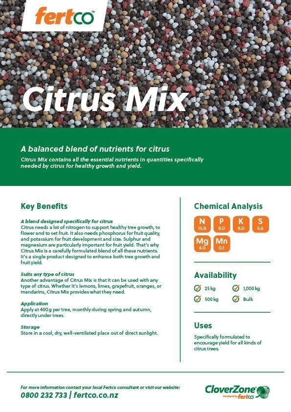 Thumbnail of Fertco's Citrus Mix Product Sheet