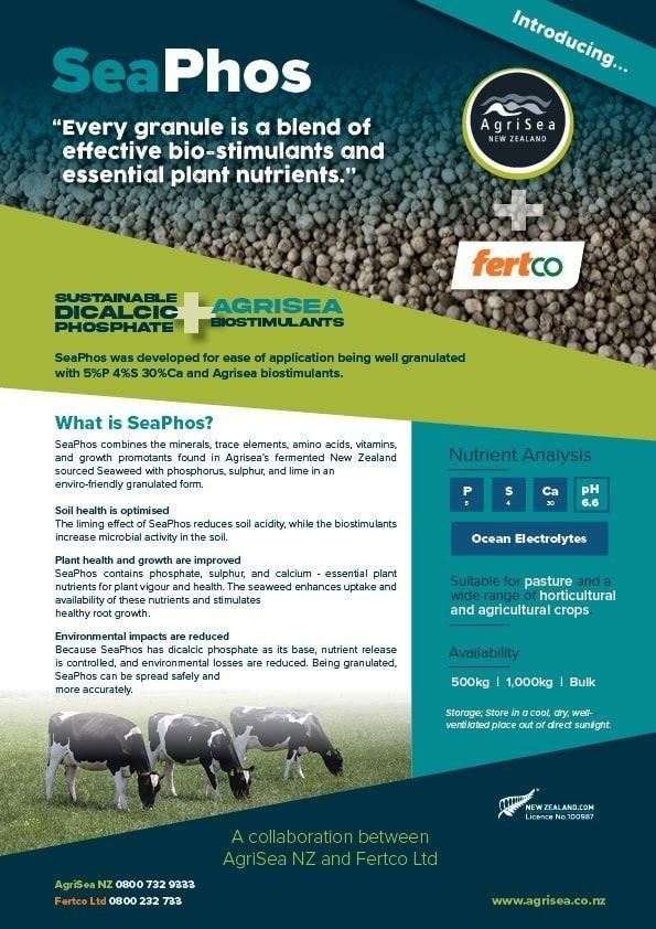 Thumbnail of AgriSea NZ and Fertco's SeaPhos Product Sheet