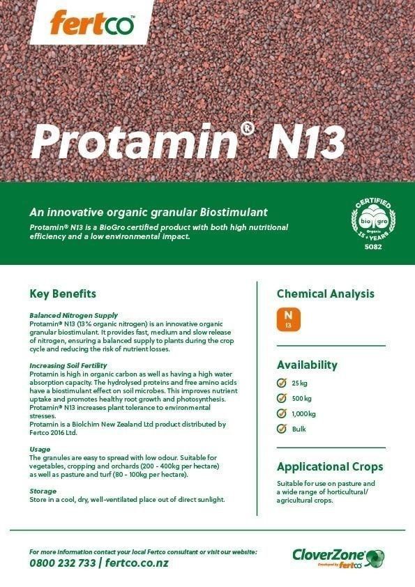 Thumbnail of Fertco's Protamin N13 Product Sheet