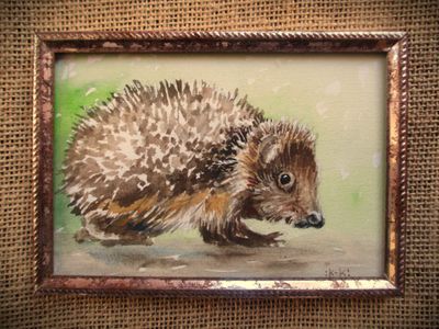 Original Watercolour in Recycled Frame