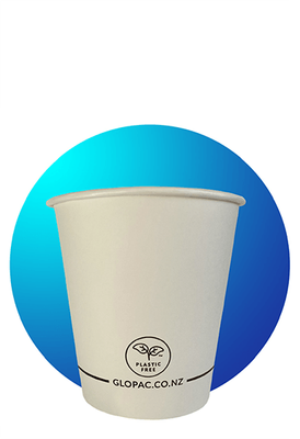 Glopac Plastic Free Single Wall 8oz 90mm Cup