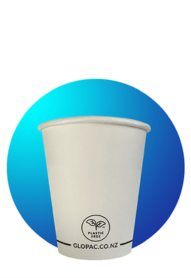 Glopac Plastic Free Single Walled 8oz 80mm Rim Cup