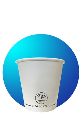 Glopac Plastic Free Single Walled 6oz 80mm Rim Cup