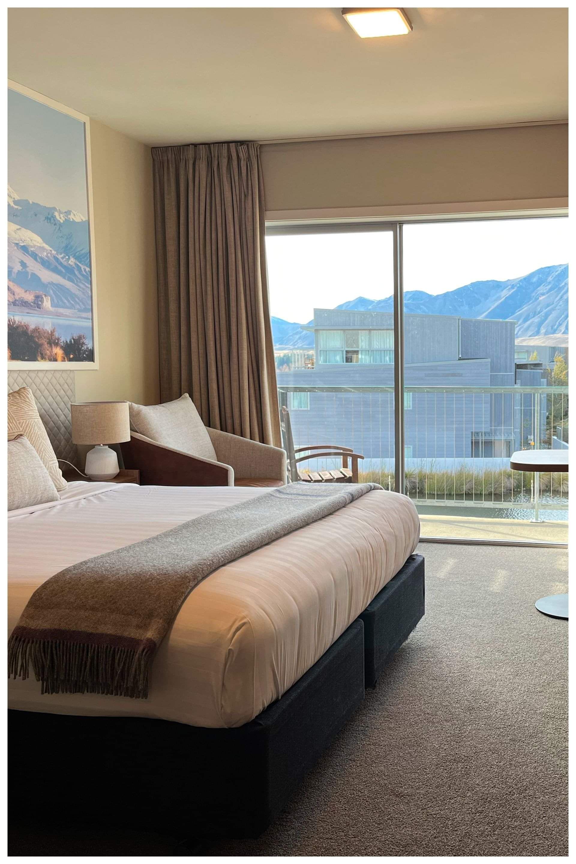 Spacious accessible accommodation in New Zealand with scenic mountain views, offering comfort and ease for all travellers