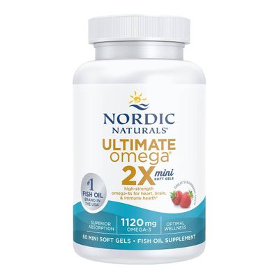 Nordic Naturals Ultimate Omega 2X mini soft gels 60 mini soft gel Strawberry