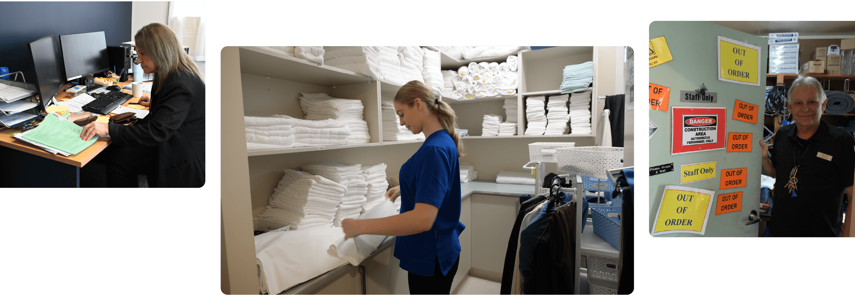 Beattie Home staff working behind the scenes