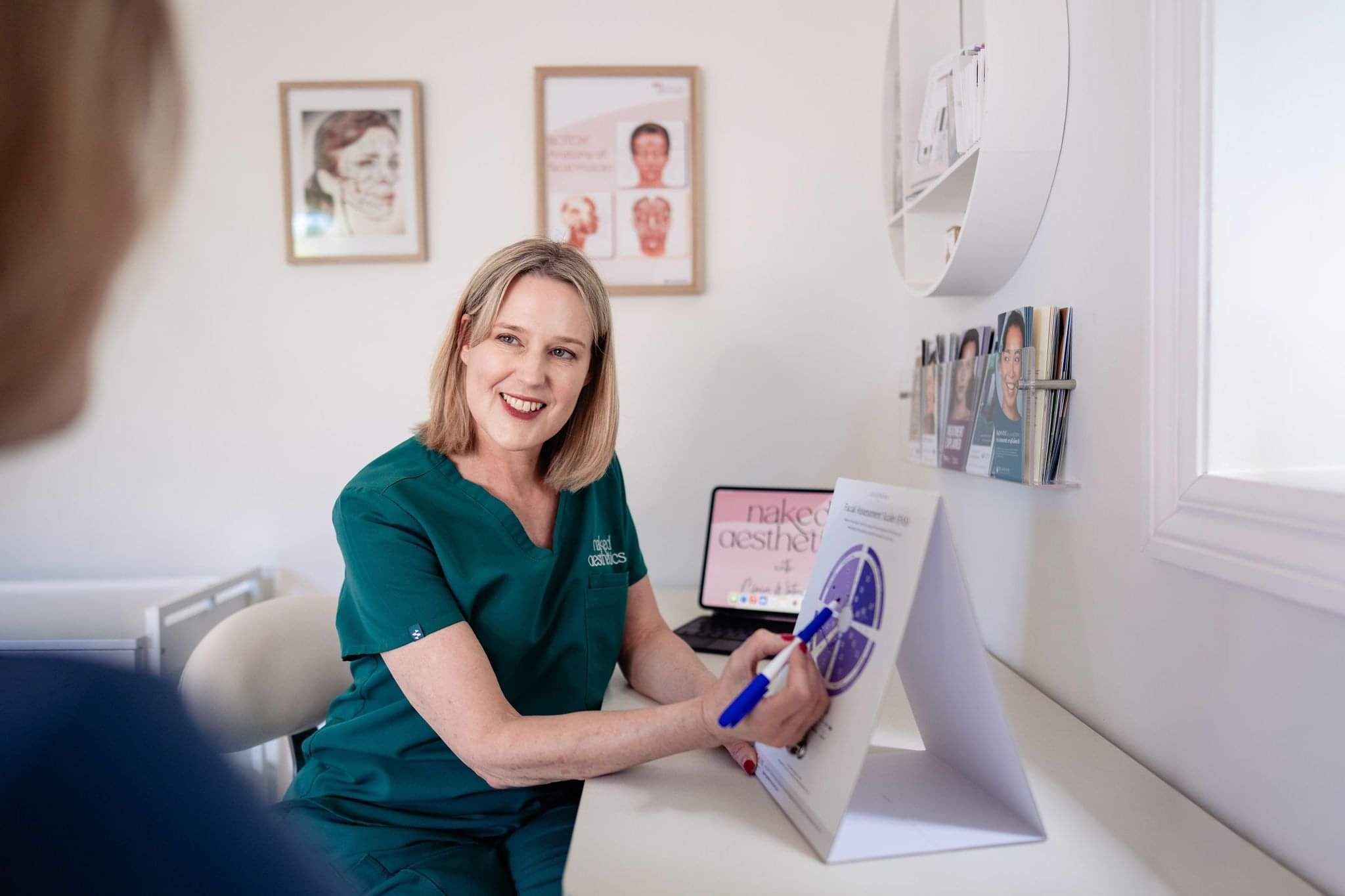 skincare consultation with Claire Waterworth at her Milford Naked Aesthetics cosmetic needling clinic