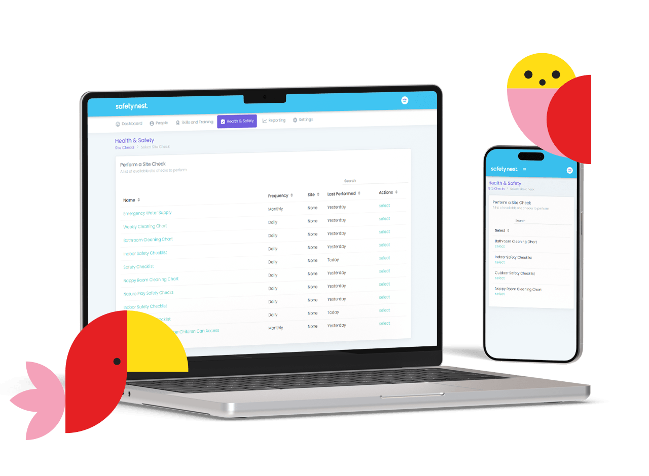 SafetyNest helps you stay on top of it all with simple, purpose-built software that keeps your environment safe, compliant, and stress-free.