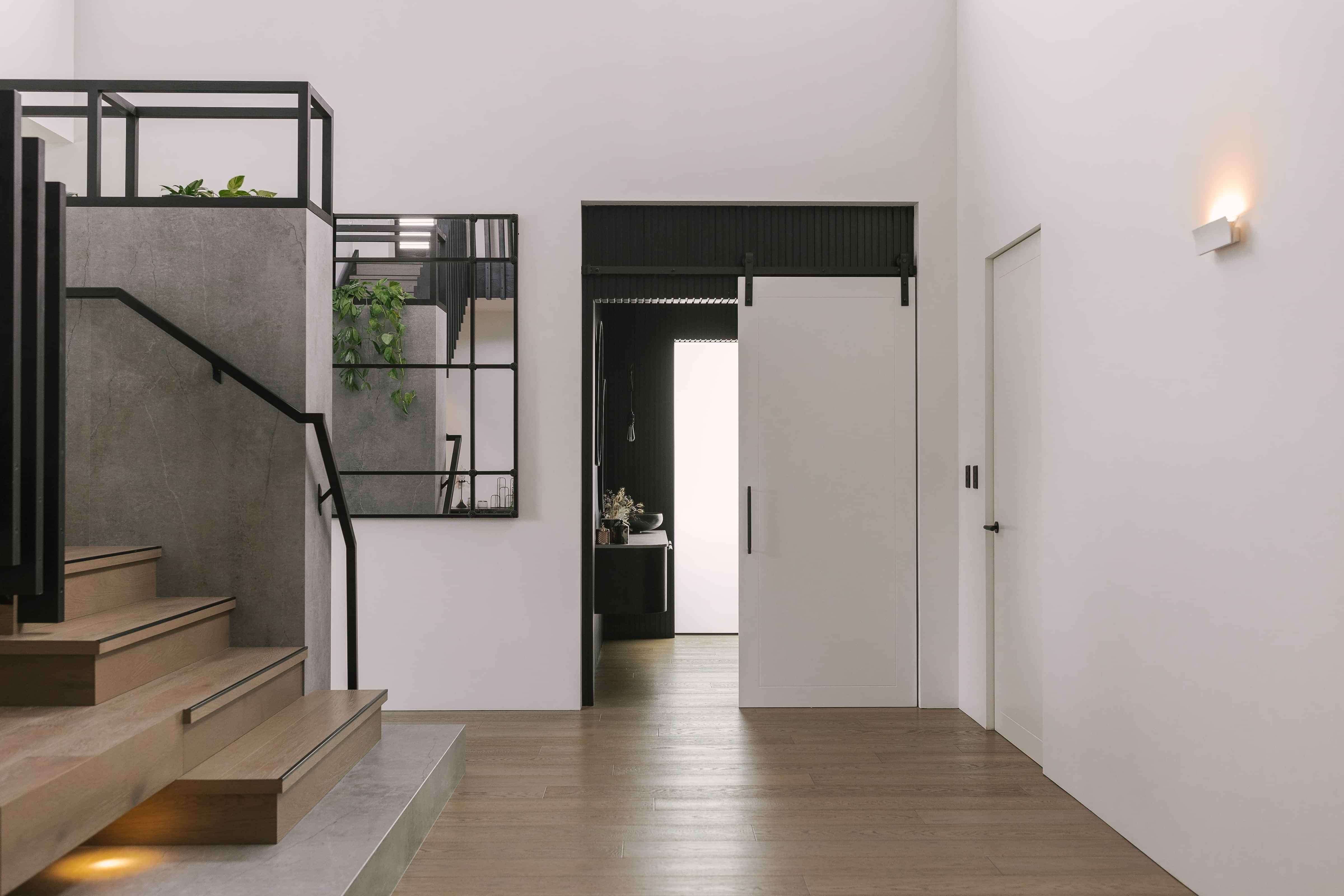 Contemporary living space interior design