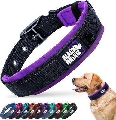 Black Rhino - The Comfort Collar Ultra Soft Neoprene Padded Dog Collar for All Breeds, Dog Collars f