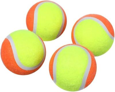Paws &amp; Claws Mini Tennis Ball, 4.5 cm (Assorted) (Pack of 4)