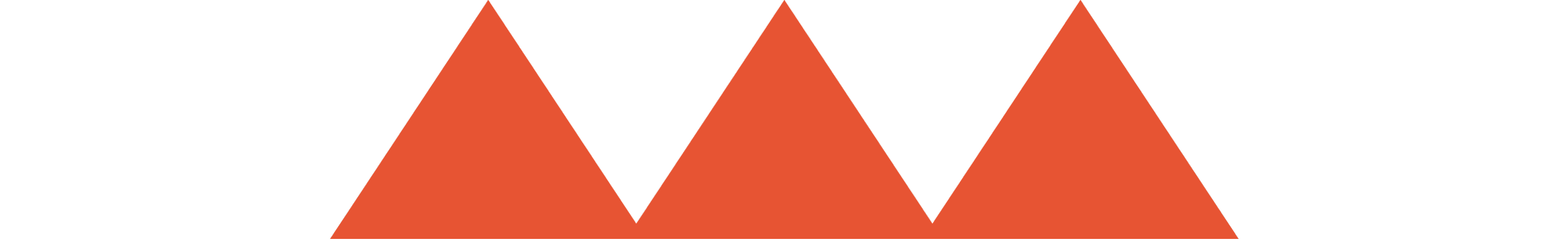 Image of red triangles in a row, representative of hills.