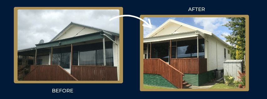 Exterior painting transformation 