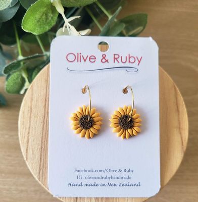 Sunflower Hoops