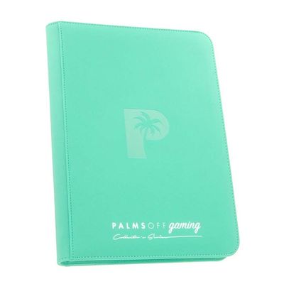 Palms Off Collector&rsquo;s Series 9 Pocket Zip Binder &ndash; TURQUOISE