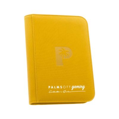 Palms Off Collector&rsquo;s Series 4 Pocket Zip Binder &ndash; YELLOW