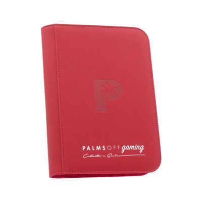Palms Off Collector&#039;s Series 4 Pocket Zip Binder - RED