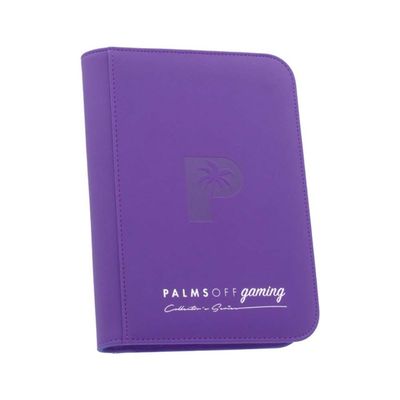 Palms Off Gaming Collector&rsquo;s Series 4 Pocket Zip Binder &ndash; PURPLE